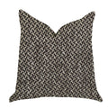 Plutus Salt And Pepper Luxury Throw Pillow In Grey And Black Tones - Double Sided  20' X 36' King