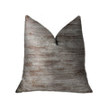 Plutus Pretty Oasis Brown Luxury Throw Pillow - Double Sided  18' X 18'
