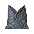 Plutus Pitaya Blue And White Luxury Throw Pillow - Double Sided  20' X 26' Standard