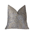 Plutus Quartz Skye Beige Luxury Throw Pillow - Double Sided  24' X 24'