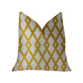 Plutus Zinnia Dust Brown And Beige Luxury Throw Pillow - Double Sided  20' X 36' King