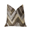 Plutus Badger Cove Brown Luxury Throw Pillow - Double Sided  20' X 30' Queen