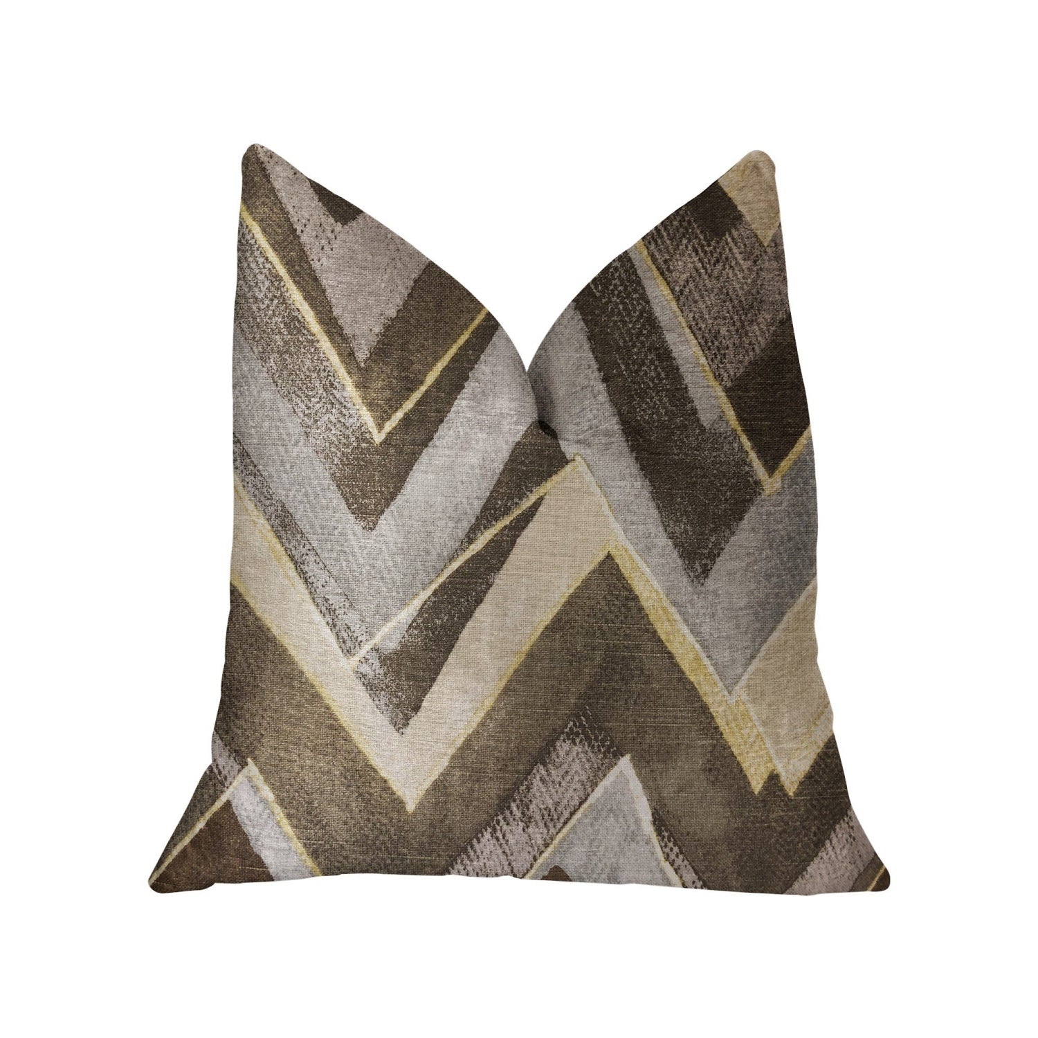 Plutus Badger Cove Brown Luxury Throw Pillow - Double Sided  20' X 30' Queen