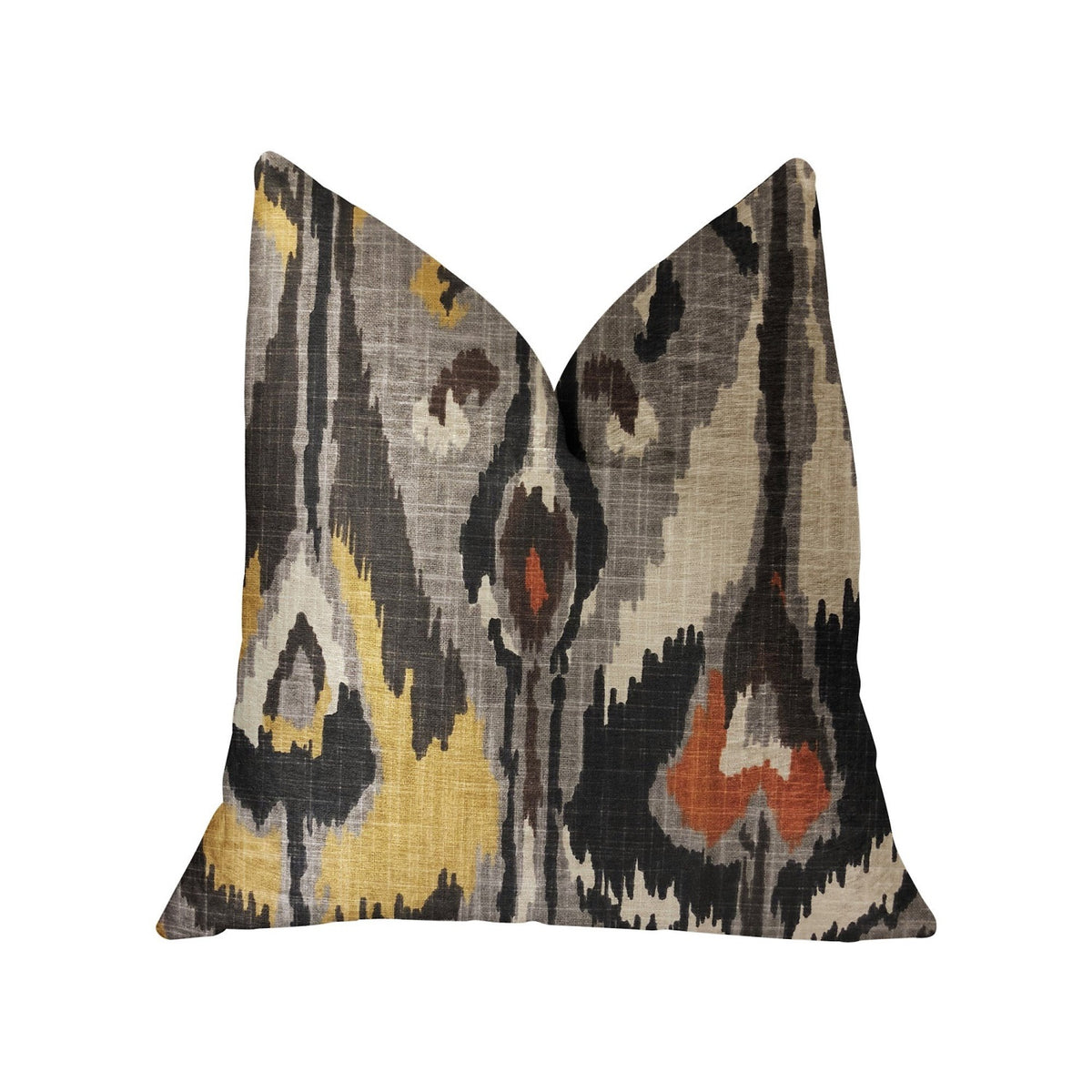 Plutus Tigerlily Gray Luxury Throw Pillow - Double Sided  20' X 26' Standard