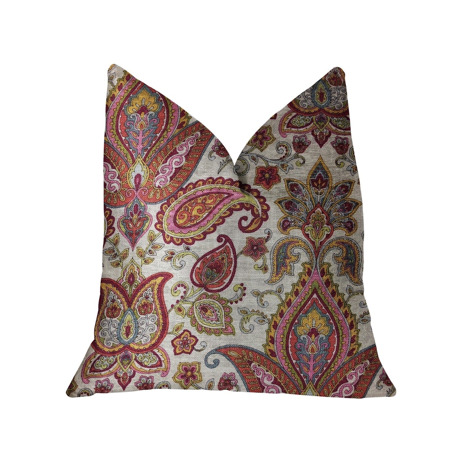 Plutus Tulip Safari  Luxury Throw Pillow - Double Sided  24' X 24'