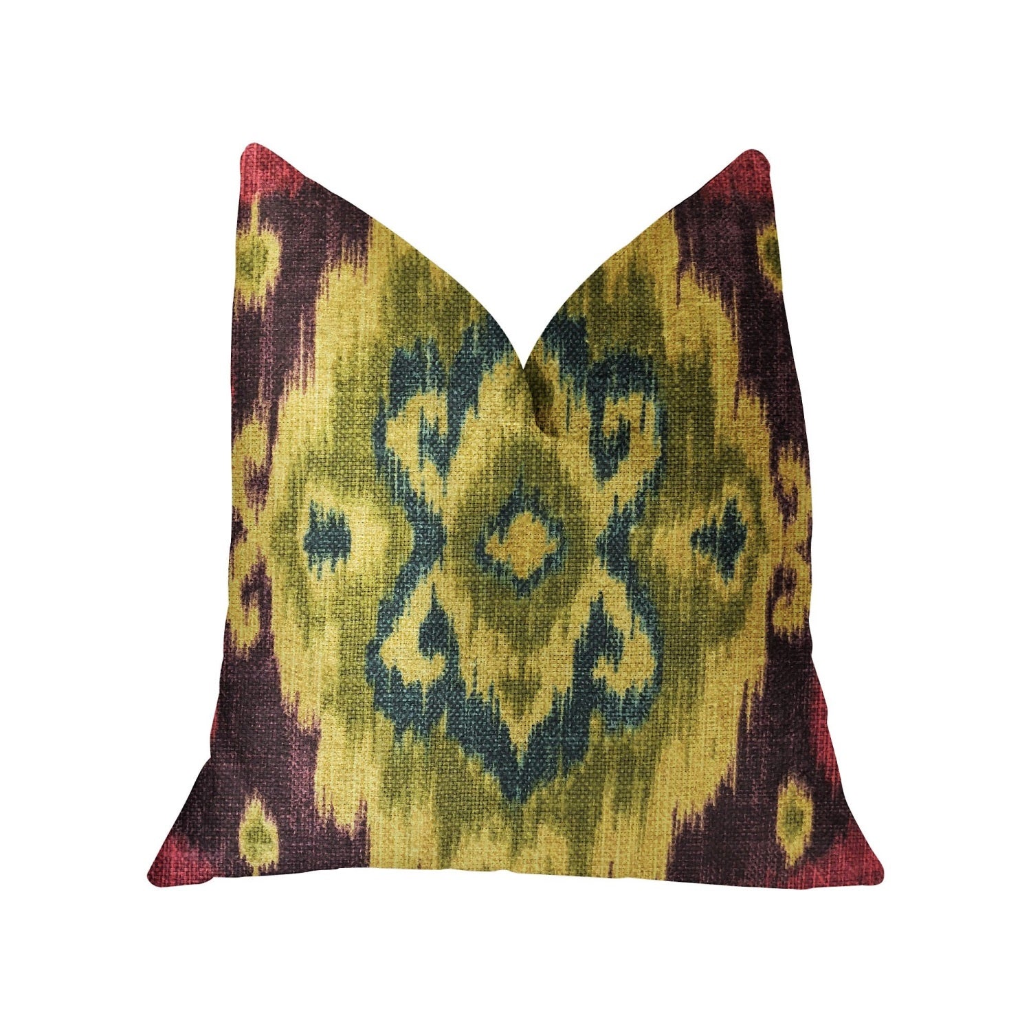 Plutus Destiny Multicolor Luxury Throw Pillow - Double Sided  16' X 16'