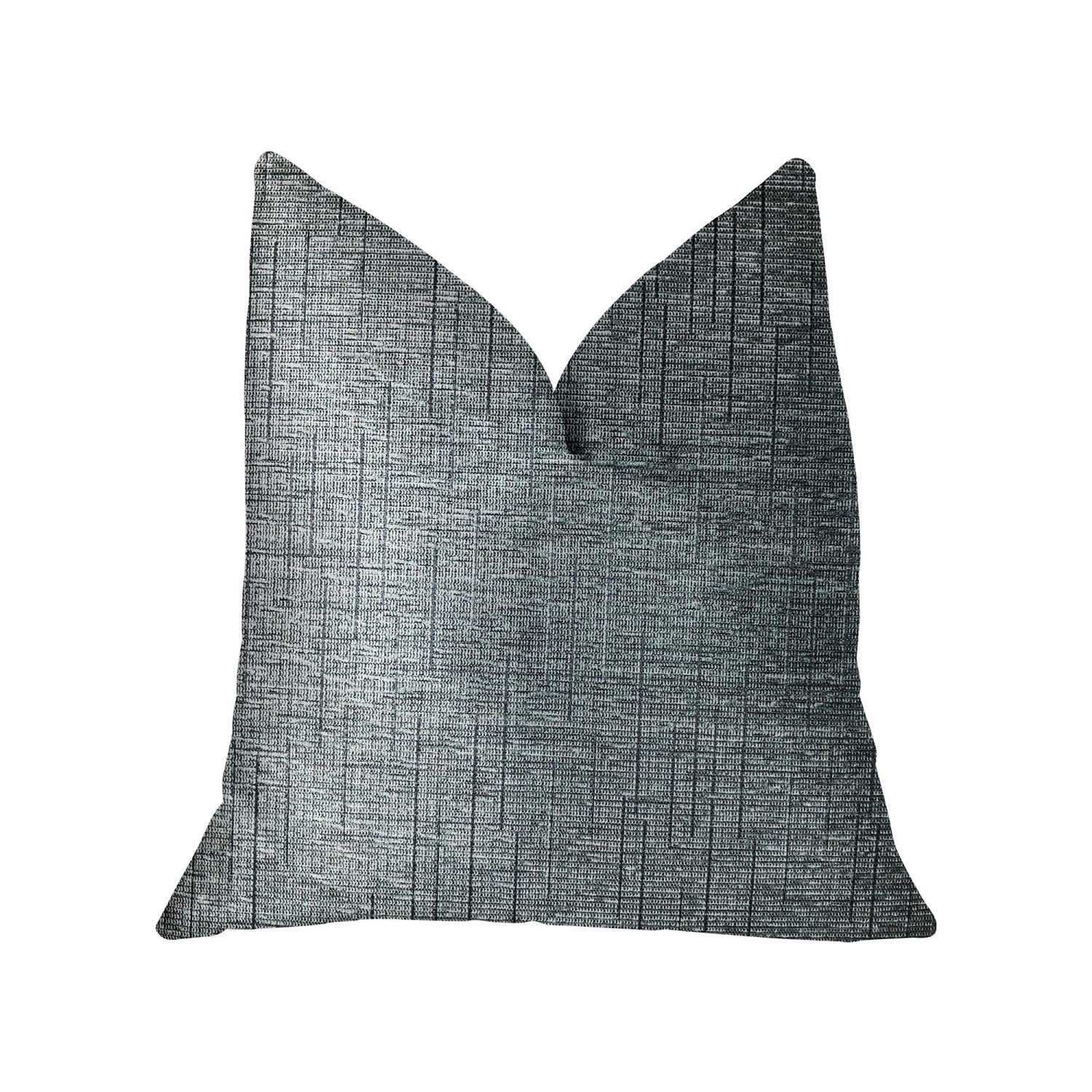 Plutus Newera Bliss Blue Luxury Throw Pillow - Double Sided  18' X 18'