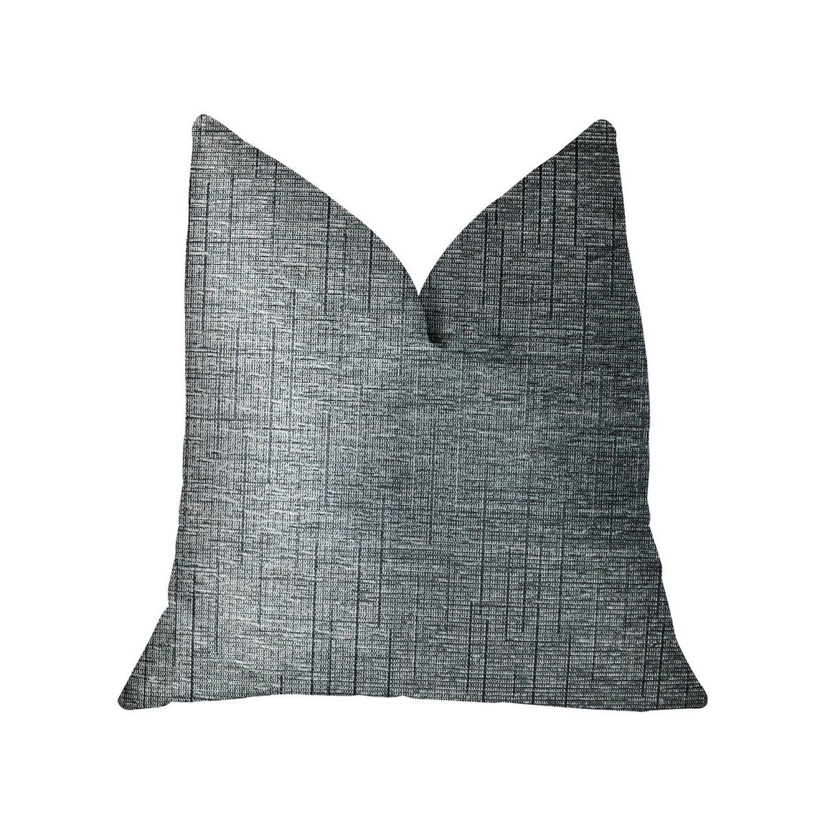 Plutus Newera Bliss Blue Luxury Throw Pillow - Double Sided  24' X 24'
