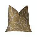 Plutus Mira Mirage Gold Luxury Throw Pillow - Double Sided  20' X 26' Standard