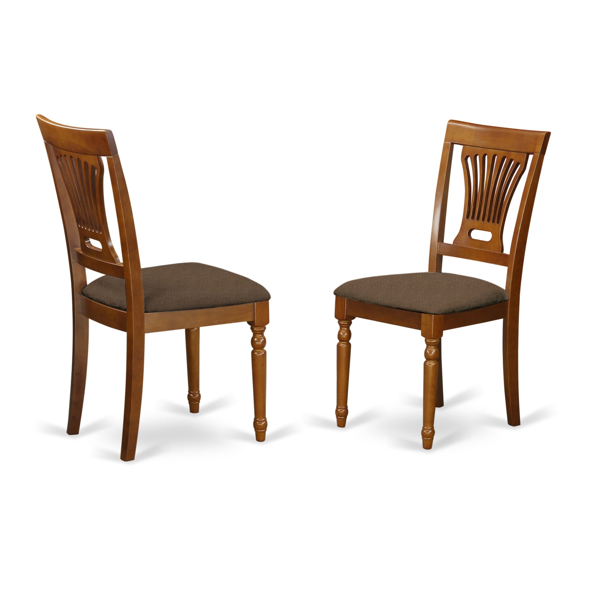 East West Furniture POPL5-SBR-C 5 Piece Dining Table Set for 4 Includes an Oval Kitchen Table with Butterfly Leaf and 4 Linen Fabric Dining Room Chairs, 42x60 Inch, Saddle Brown