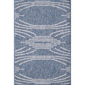 Provo 5781 Blue Contempo Area Rug, Size  710 Inch  Round
