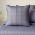 Bamboo Quilted Sham - 100% Viscose from Bamboo - 1pc - Euro - Platinum