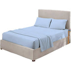 Queen Blue 100-Percent Egyptian Cotton 1000 Thread Count 4-Piece Sheet Set