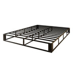 Queen size 7.8-inch Metal Frame Box-Spring Foundation for Mattress with Cover
