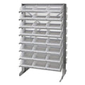 Pick Rack, slopped, double sided, 24L x 36W x 60H, 800 lbs. capacity, (16) shelves configuration, includes: (48) QSB109 clear bi