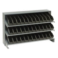 Pick Rack, slopped, bench style, 12-1/2L x 36W x 23H, 250 lbs. capacity, (3) shelves configuration, includes: (36) QSB100 black 