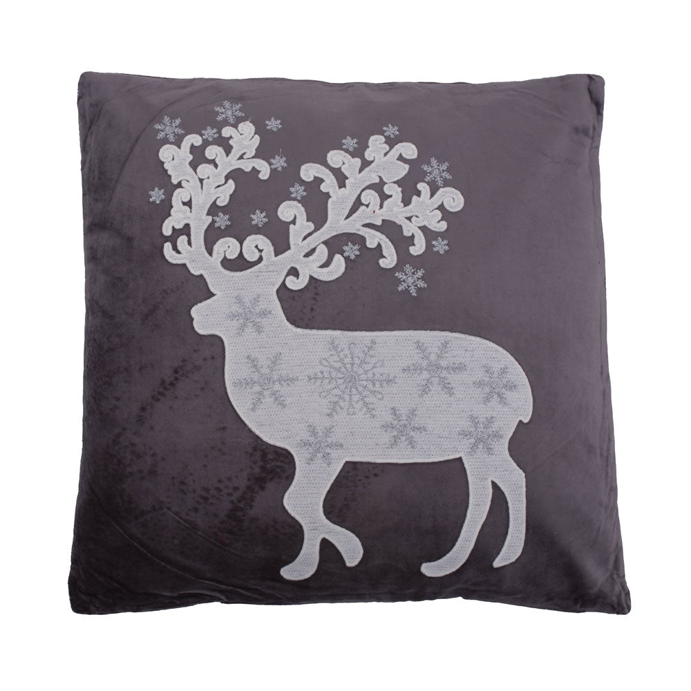Vickerman 18 x 18 Nordic Deer Pillow  QTX17471