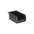 Bin, stacking or hanging, 4-1/8W x 7-3/8D x 3H, front/back/side grips, anti-slide lock, (1) divider slot, rear hanger, molded-in