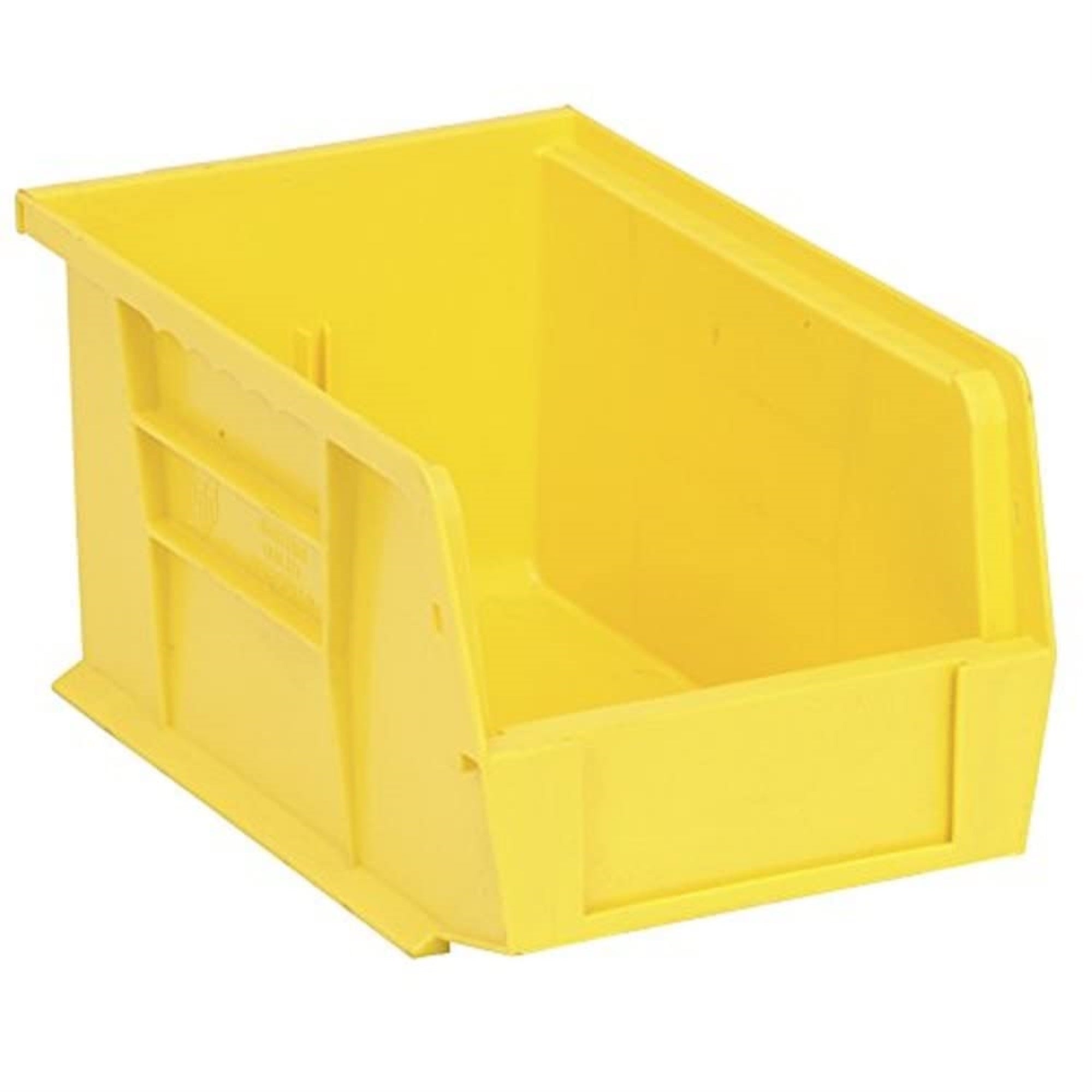 Bin, stacking or hanging, 6W x 9-1/4D x 5H, front/back/side grips, anti-slide lock, (1) divider slot, rear hanger, molded-in lab