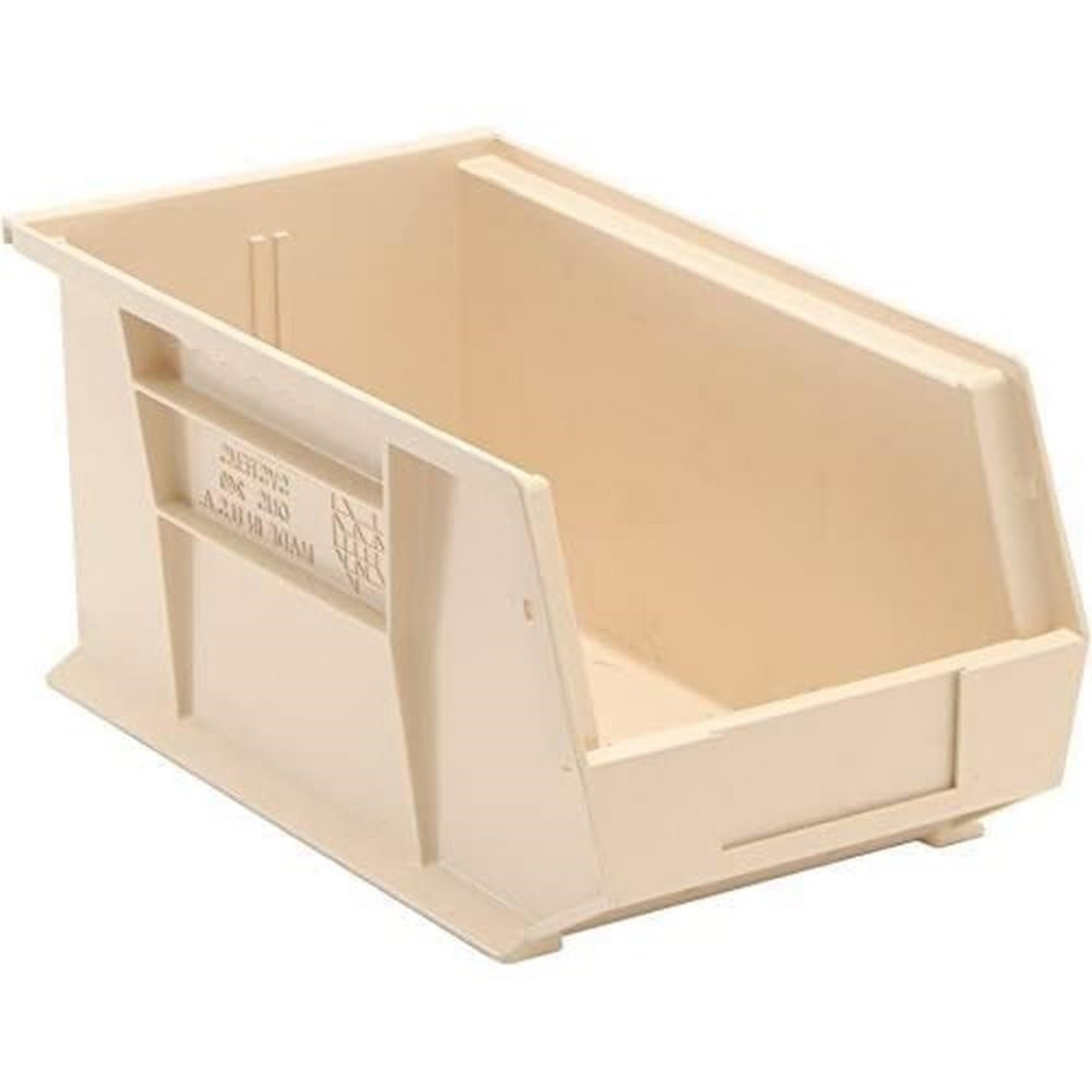 Bin, Stacking Or Hanging, 8-1/4W X 14-3/4D X 7H, Front/Back/Side Grips, Anti-Slide Lock, (1) Divider Slot, Rear Hanger, Molded-I
