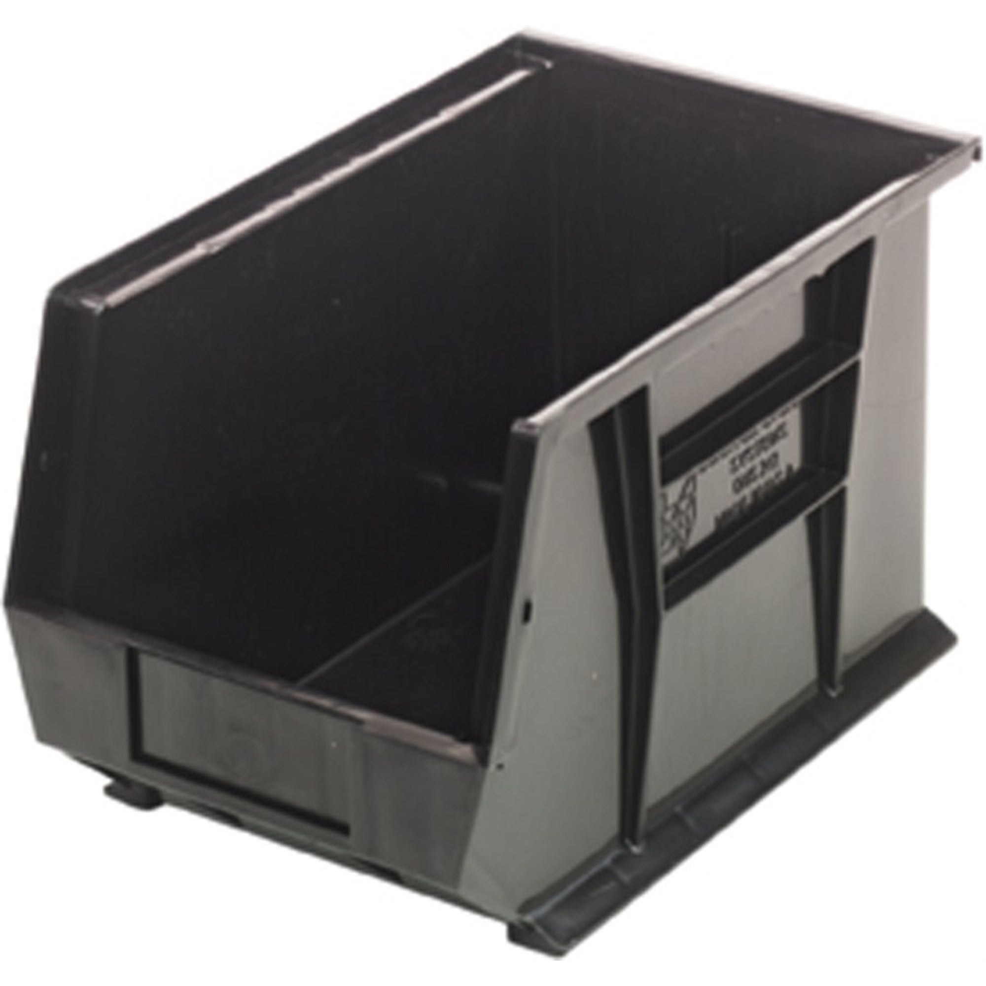 Bin, stacking or hanging, 8-1/4W x 13-5/8D x 8H, front/back/side grips, anti-slide lock, (1) divider slot, rear hanger, molded-i