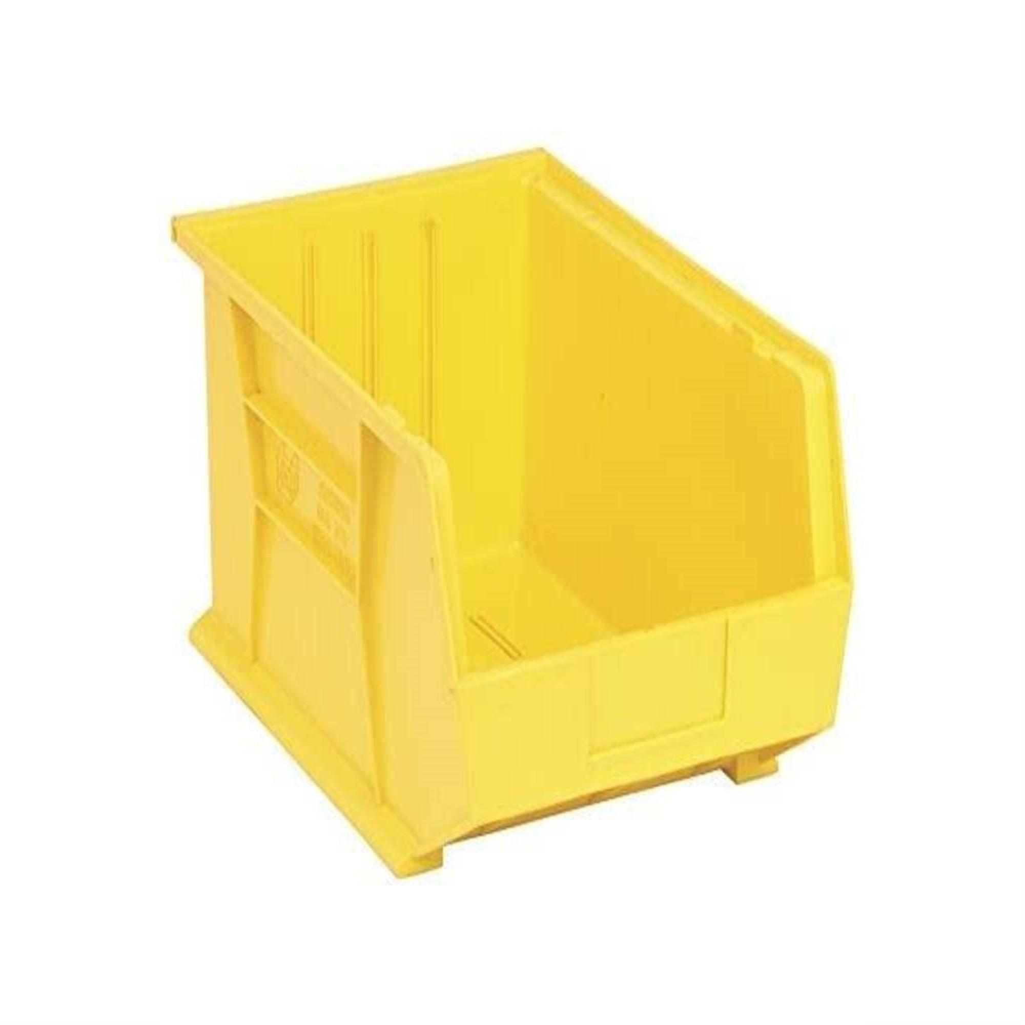 Bin, stacking or hanging, 11W x 16D x 8H, front/back/side grips, anti-slide lock, (3) divider slot, rear hanger, molded-in label