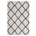 Marja Moroccan Trellis Area Rug  Elegant Lattice Design, Soft Polyester Microfiber, Durable Jute Bottom, Stain Resistant, Easy