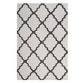 Marja Moroccan Trellis 5X8 Area Rug  Ivory And Charcoal