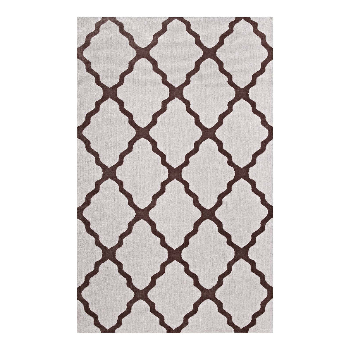 Marja Moroccan Trellis 8X10 Area Rug  Brown And Gray