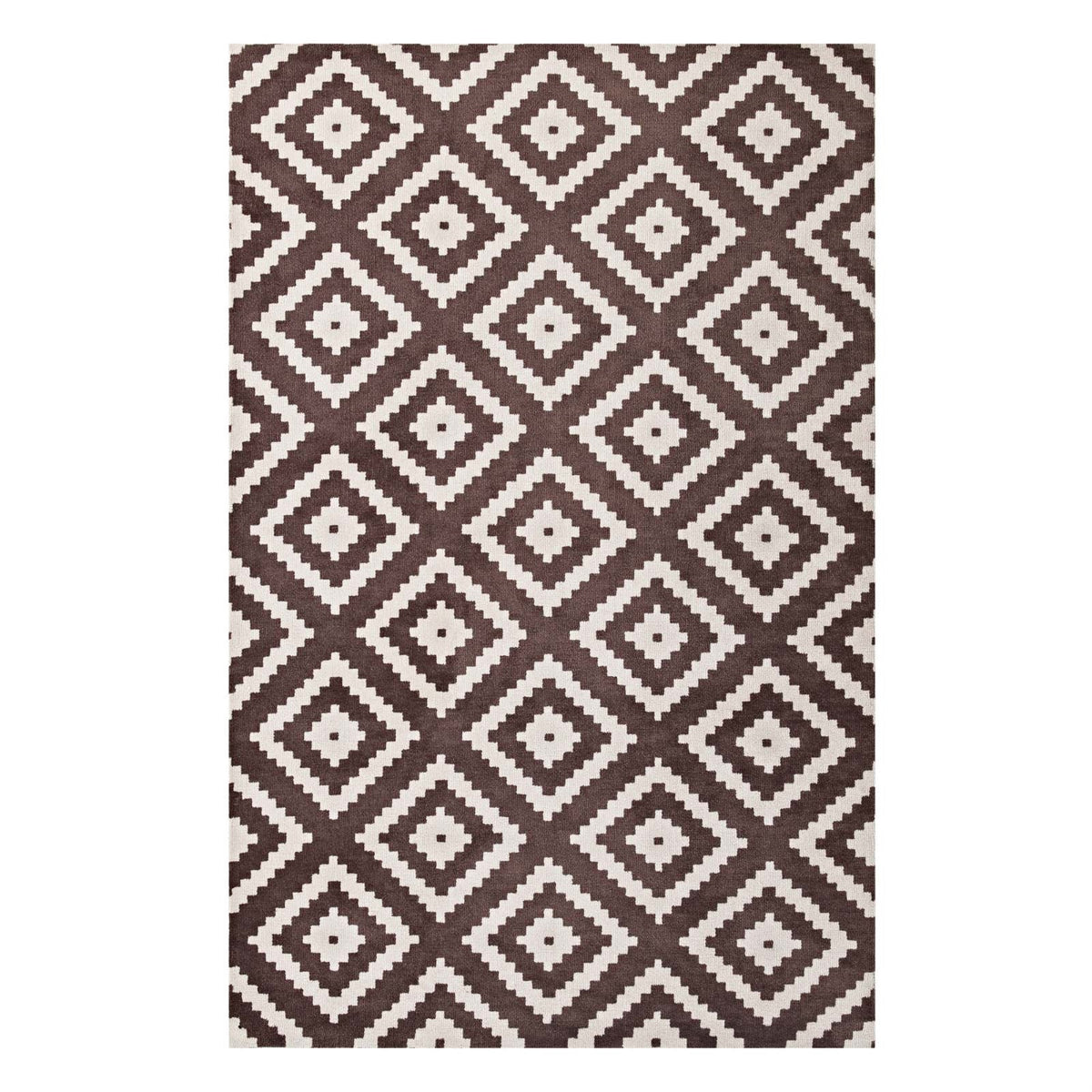 Alika Abstract Diamond Trellis Area Rug  Elegant Modern Design, Plush & Cozy Feel, Stainresistant, High Density Weave, 5X8 Siz