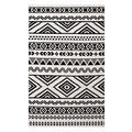 Haku Geometric Moroccan Tribal Area Rug  Modern Design, Soft Polyester Microfiber, Durable Jute Bottom, Stainresistant, Easy T