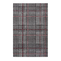 Kaja Crisscross Modern Abstract Area Rug  Soft Polyester Microfiber, Jute Bottom, Stainresistant, Nonshedding  Ideal For Hi