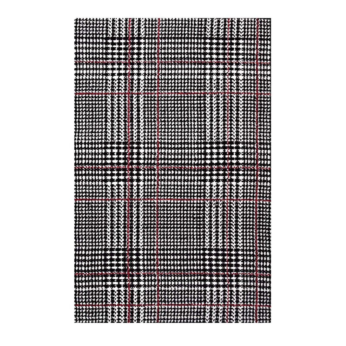 Kaja Crisscross Modern Abstract Area Rug  Soft Polyester Microfiber, Jute Bottom, Stainresistant, Nonshedding  Ideal For Hi