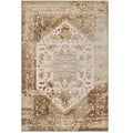 Rosina Distressed Persian Medallion Area Rug  Durable Machinewoven Polypropylene & Chenille Yarn  Rubber Bottom For Secure Gr