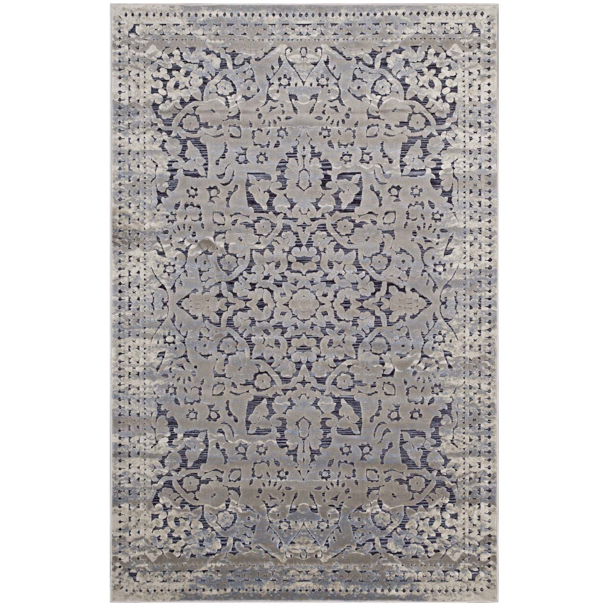 Margarida Distressed Vintage Turkish Area Rug  Intricate Design, Durable Blend, Rubber Bottom  Versatile & Familyfriendly  8