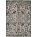 Hana Distressed Vintage Floral Lattice Area Rug  Durable, Elegant Design  5X8  Silver Blue, Beige, Brown