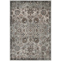 Hana Distressed Vintage Florallattice 5X8 Area Rug  Silver Blue, Beige And Brown