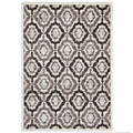Kalinda Rustic Vintage Moroccan Trellis 8X10 Area Rug  Brown, Beige And Ivory