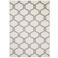 Sophisticated Beltara Chain Link Transitional Trellis Area Rug  Durable, Stain Resistant, Easy To Maintain  Rubber Bottom For