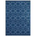 Sophisticated Frame Transitional Moroccan Trellis Area Rug  Durable, Stain Resistant, 8X10, Moroccan Blue & Light Blue