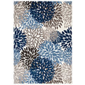 Calithea Vintage Classic Abstract Floral Area Rug  Durable Machinewoven Heatset Polypropylene  Rubber Bottom For Added Grip