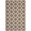 Cerelia Moroccan Trellis 8X10 Indoor And Outdoor Area Rug  Light And Dark Beige