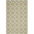 Cerelia Moroccan Trellis 8X10 Indoor And Outdoor Area Rug  Beige And Light Green