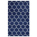 Solvea Moroccan Trellis 5X8 Shag Area Rug  Navy And Ivory