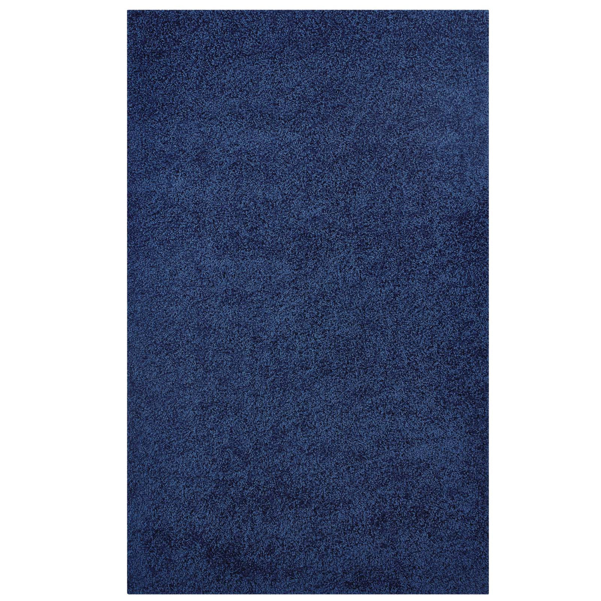 Enyssa Solid 5X8 Shag Area Rug  Navy