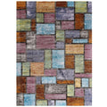 Nyssa Abstract Geometric Mosaic Area Rug  Elegant Modern Design, Durable & Soft Texture, Nonshedding, Stain Resistant  Ideal