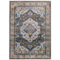 Anisah Distressed Vintage Persian Medallion Area Rug  Durable, Soft, Nonslip, Stainresistant  4X6  Gray, Ivory, Yellow, Ora