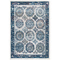 Odile Distressed Vintage Floral Moroccan Trellis Area Rug  Durable Frise Polypropylene, Rubber Bottom, Stainresistant, Easy To