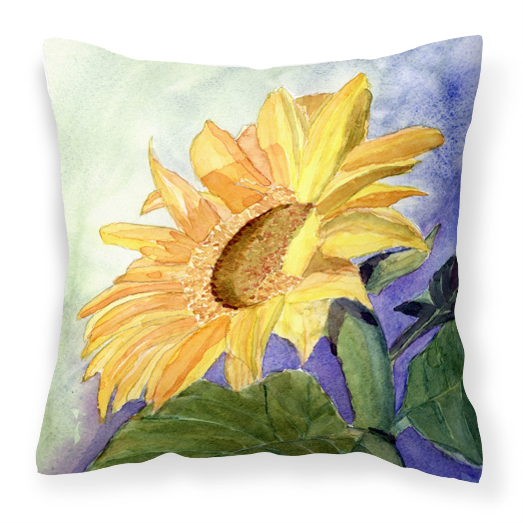 'Caroline'S Treasures Rdr2001Pw1414 Flower Sunflower Decorative Canvas Fabric Pillow, Large, Multicolor'
