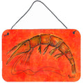 CarolineS Treasures Rdr2012Ds812 Shrimp Indoor Aluminum Metal Wall Or Door Hanging Prints, 8 X 12 Inch  Inch , Multicolor